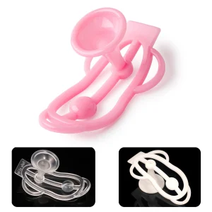 Lightweight Nylon Chastity Clip with Funnel Adaptor